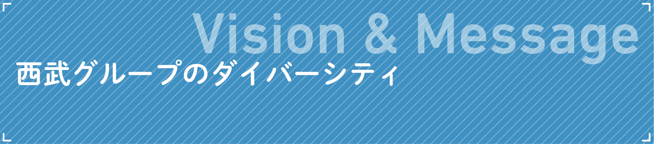 Vision & Message西武グループのダイバーシティ