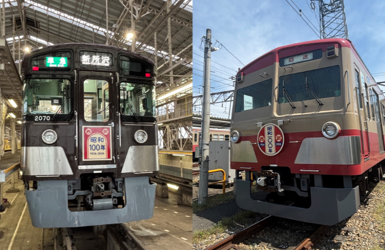 昭和100年企画 ヘッドマーク電車、運行開始！